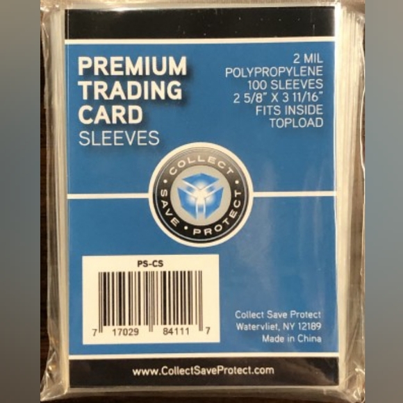 Premium Trading Cards Sleeves 100ct NEW Sports Trading Card Protectors - Picture 1 of 1